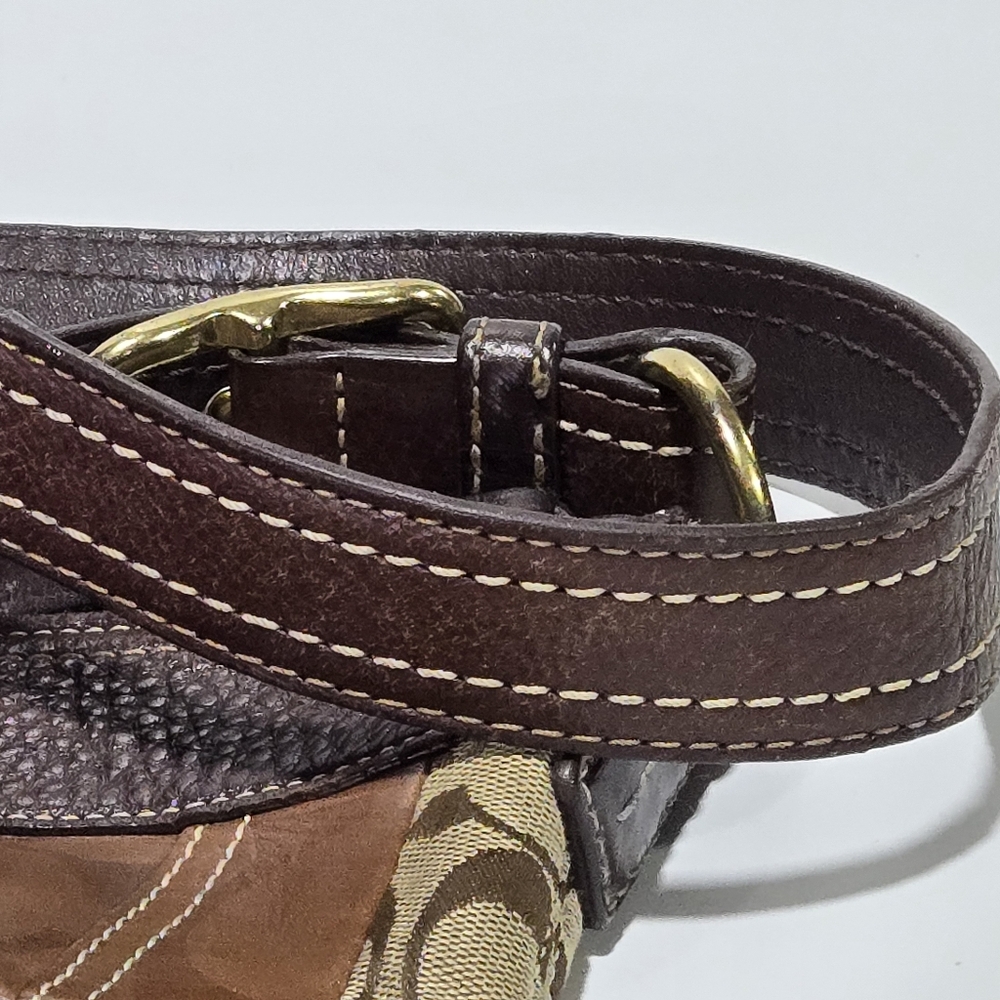COACH Signature Patchwork Limted Edition Shoulder Crossbody Bag Purse 10435 - Picture 9 of 16